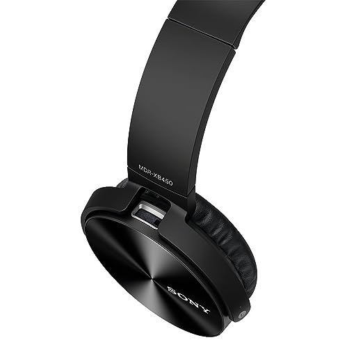 Sony Extra Bass MDR-XB450AP On-Ear Wired Headphones with Mic (Black) Sony Extra Bass MDR-XB450AP On-Ear Wired Headphones with Mic (Black)